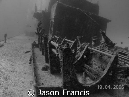 wreck:  russian destroyer off coast of little cayman.  De... by Jason Francis 