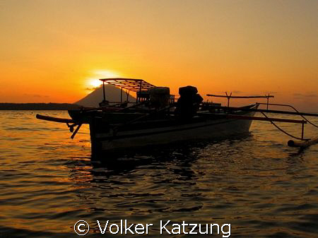Sunset at Bunaken by Volker Katzung 