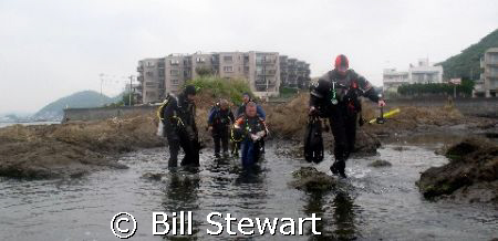 "Chris Walks on Water"  Members of the "Bubble Club" from... by Bill Stewart 