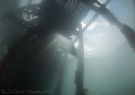 Under the pier. Trefor. North Wales. D200, 10.5mm. by Derek Haslam 
