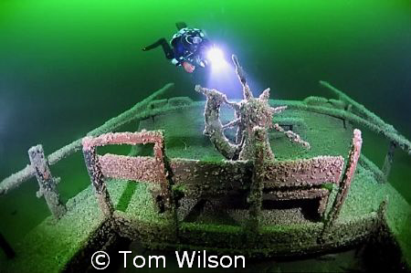 Un-named wreck in Lake Ontario, Canada, near Picton. Dept... by Tom Wilson 