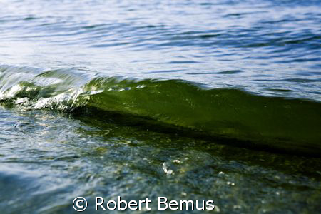 Shorebreak...3" boatwake by Robert Bemus 