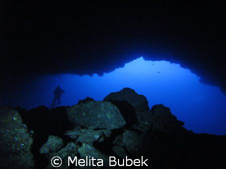 the nice BIG cave on the island Korcula, Croatia (my budd... by Melita Bubek 