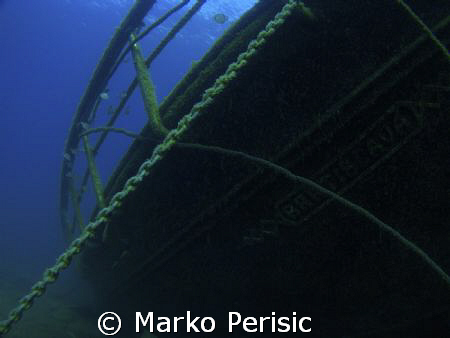 Chained to its resting place. The back section of the  Br... by Marko Perisic 