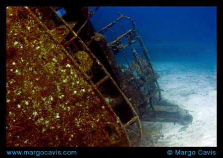 The Sea Star wreck - off the coast of Freeport. by Margo Cavis 