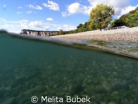 Baia di Sistiana near Trieste, Italia. It*s not a most ba... by Melita Bubek 