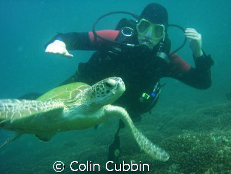kane with turtle by Colin Cubbin 