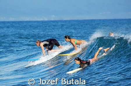 This wave is mine !!!  Hookipa beach Maui,Hawaii by Jozef Butala 
