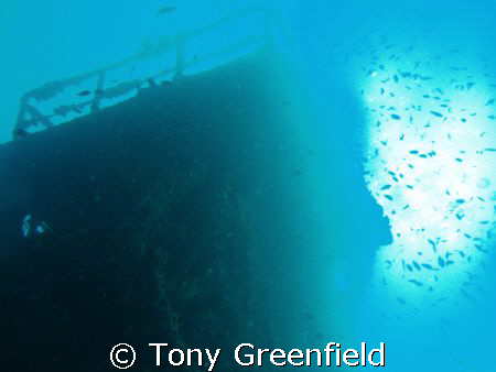 Trawler on Hembadhu reef by Tony Greenfield 