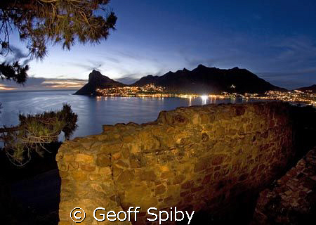 my home town of Hout Bay taken from the old fort. Taken l... by Geoff Spiby 
