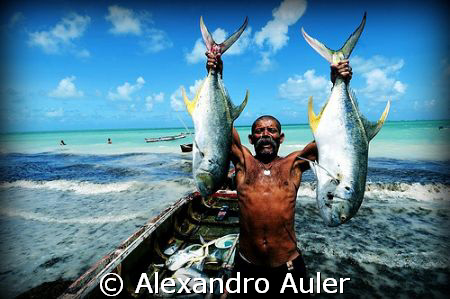 Fisherman at Itamaracá Island. Pernambuco. Brazil. by Alexandro Auler 