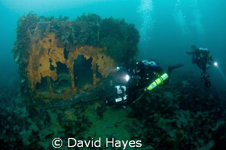Winter diving in Prince William Sound Alaska. Diving to s... by David Hayes 