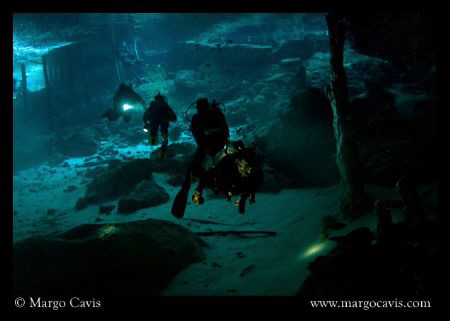 Dos Ojos (Two Eyes) Cenote in Mexico. Shot with Canon Reb... by Margo Cavis 