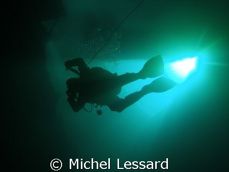 ICE DIVING COURSE , MY BODY AND INSTRUCTOR AT FLINTCOTE by Michel Lessard 