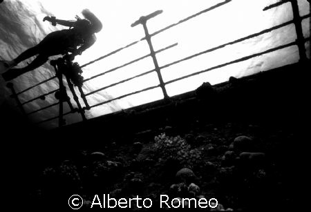 HANDRAIL OF THE WRECK OF "UMBRIA" SUNKEN DURING II W.W. 
... by Alberto Romeo 