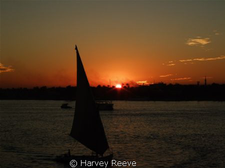 Sunset on the Nile. by Harvey Reeve 