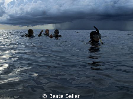 After a spectacular dive at Wakatobi. Look at the weather... by Beate Seiler 