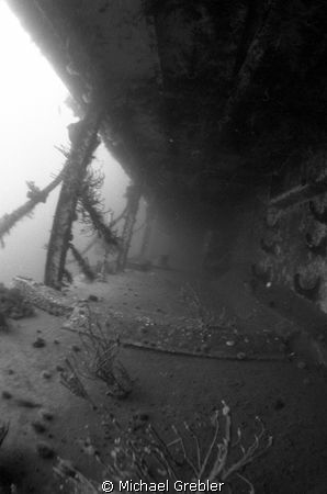 Portside alleyway of HMCS Saguenay, sunk Lunenburg Bay (N... by Michael Grebler 