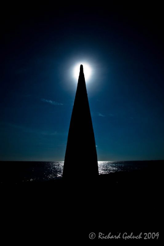 Obelisk in the afternoon sun-Bonaire 2009 by Richard Goluch 