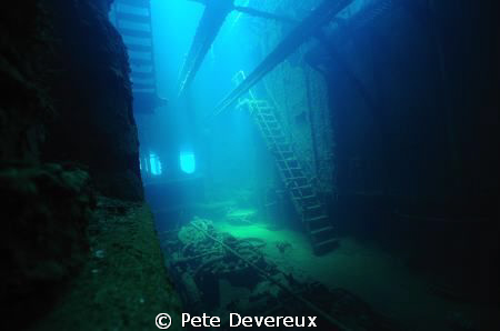 Engine room of Fujikawa Maru around mid-day with natural ... by Pete Devereux 