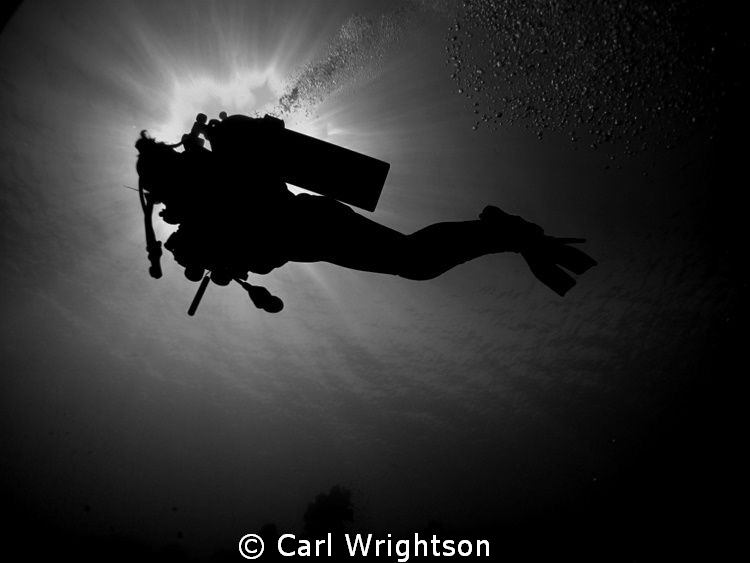 Taken late afternoon above the Abu Soma house reef at Som... by Carl Wrightson 