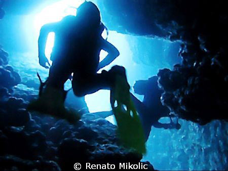 taken in passage through cliff by Renato Mikolic 