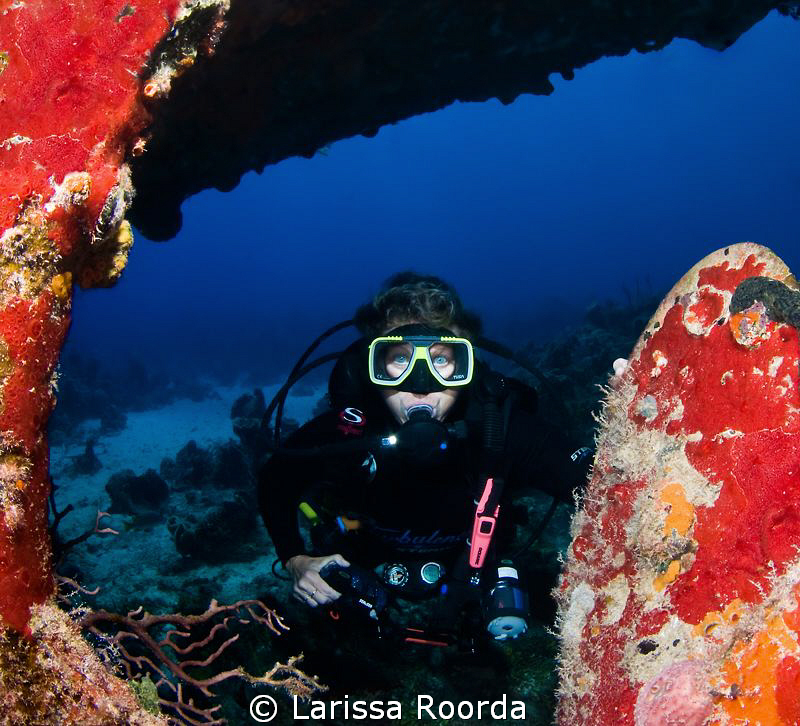Bonnie at the wreck. by Larissa Roorda 