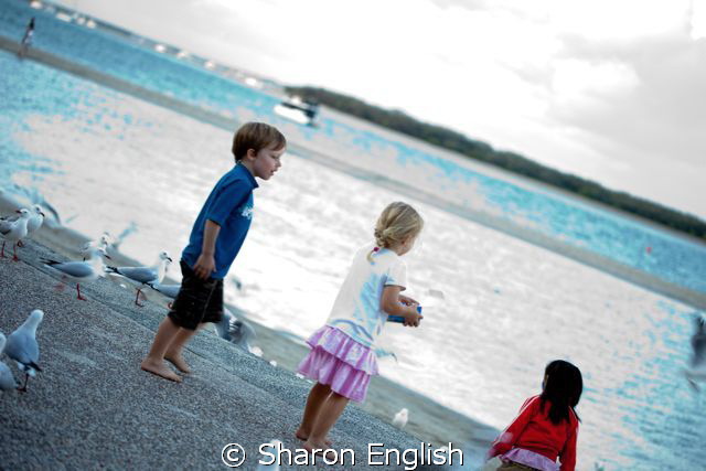 kids at play by Sharon English 