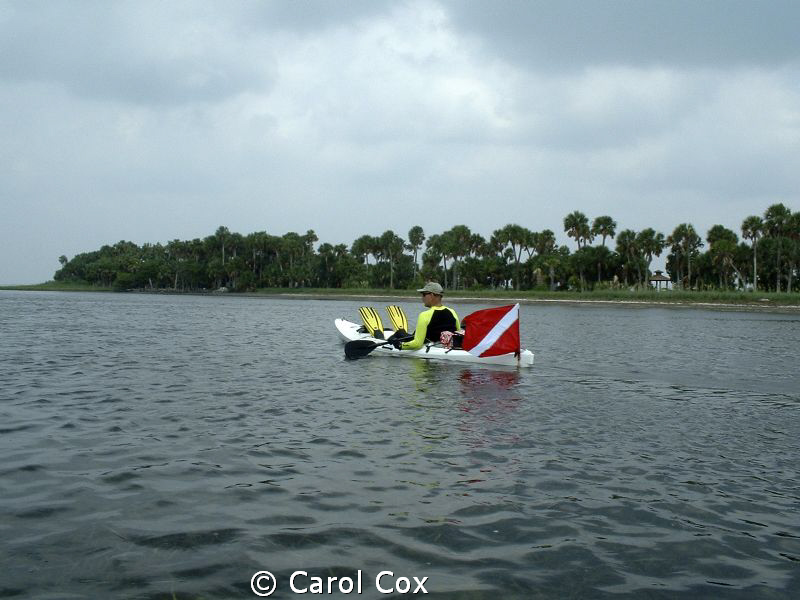 Sea kayaking Saint Joe Bay, Florida by Carol Cox 