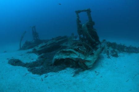 Wreck of a WWII Bristol Beaufighter at 40 metres off the ... by Paul Colley 