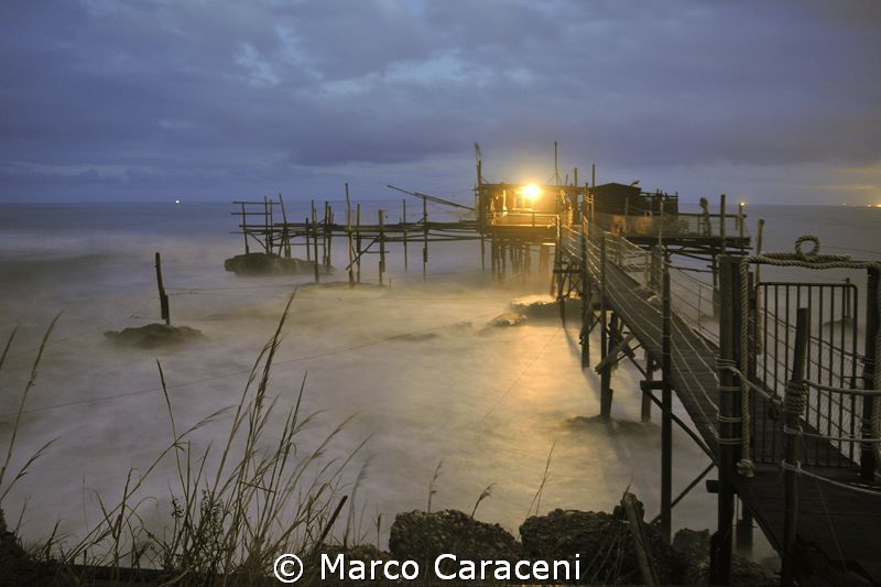 TRABOCCO, an ancient system of fishing on the rocky coast... by Marco Caraceni 