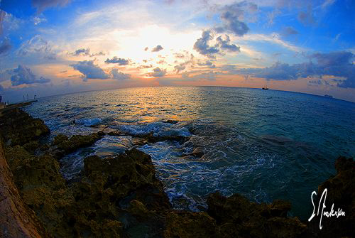 This image was taken last week in Cozumel. Sunsets are be... by Steven Anderson 