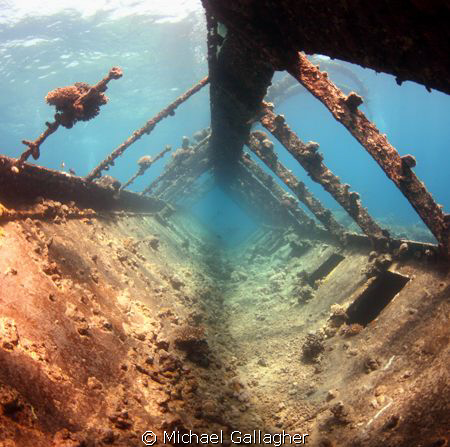 Prom deck of the Umbria in the Red Sea, Sudan by Michael Gallagher 