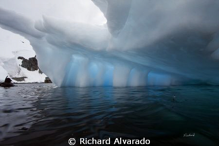 Natural light through an iceberg.  Taken with a Canon EOS... by Richard Alvarado 