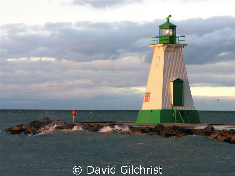 Port Dalhousie Range Light, Lake Ontario. Three significa... by David Gilchrist 