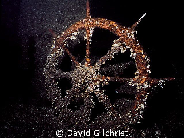 Ship's Wheel, Kingston Wreck-Lake Ontario by David Gilchrist 