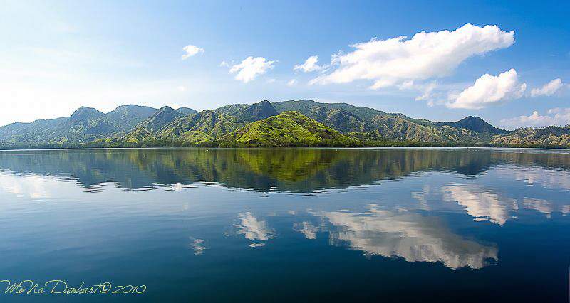 a peaceful day in Komodo NP. A mirror view of Rinca island by Mona Dienhart 