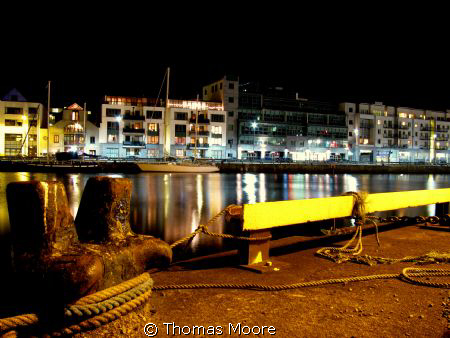 Galway Harbour at Night by Thomas Moore 