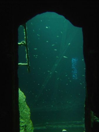 Looking through doorway into 01 Deck 3 Cargo Bay SS Thist... by Harvey Page 