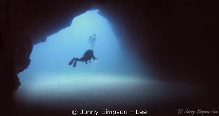 Diver at the Cathedral in Lazarote - Sea & Sea 800G - Feb... by Jonny Simpson - Lee 