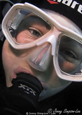 My friend from Manta Diving in Lanzarote - Sea & Sea 800g... by Jonny Simpson - Lee 