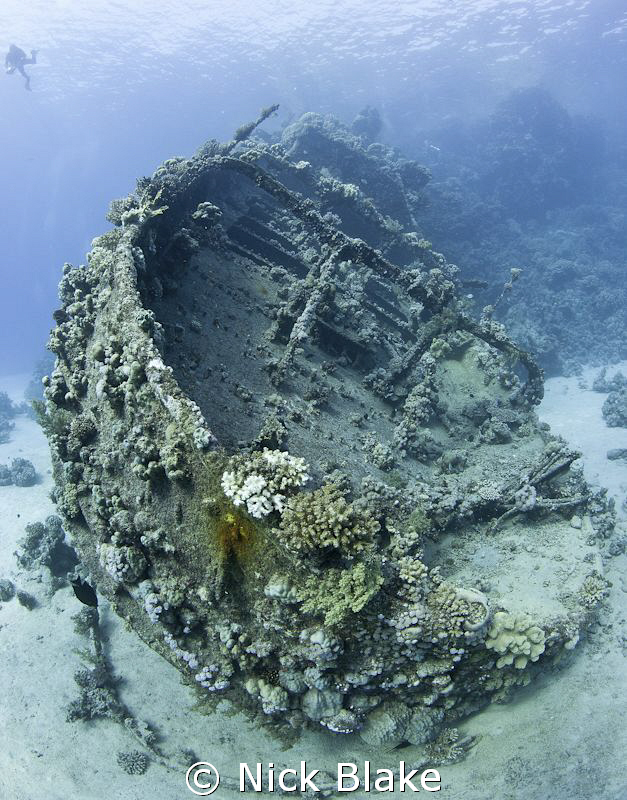 The wreck of the Tien Hsieng, Abu Galawa, Fury Shoals. by Nick Blake 
