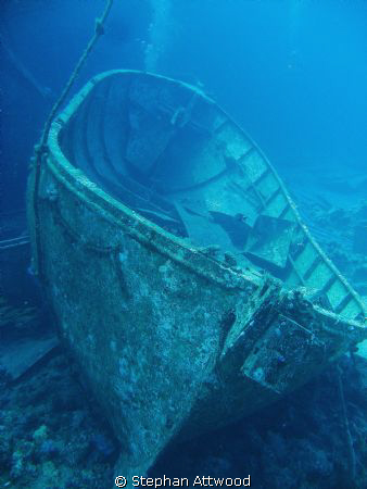 Life boat beside the wreck of the Salem Express by Stephan Attwood 