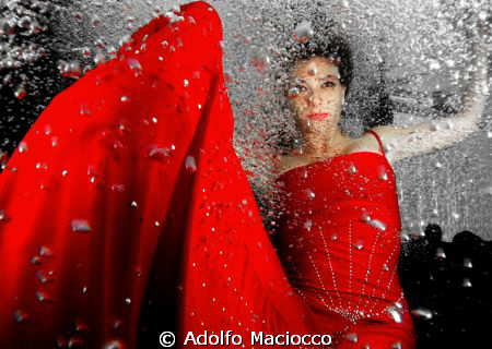 Bubbling red by Adolfo Maciocco 