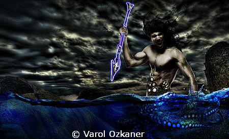 my interpretation of how Poseidon 'd look like. by Varol Ozkaner 