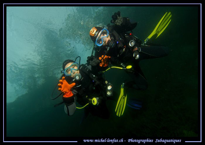Diver's Attack : Freshwater diving can be dangerous... :O... by Michel Lonfat 