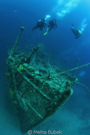 Raid on Lina :-)...wreck Lina nearby island Cres, 26-55m ... by Melita Bubek 