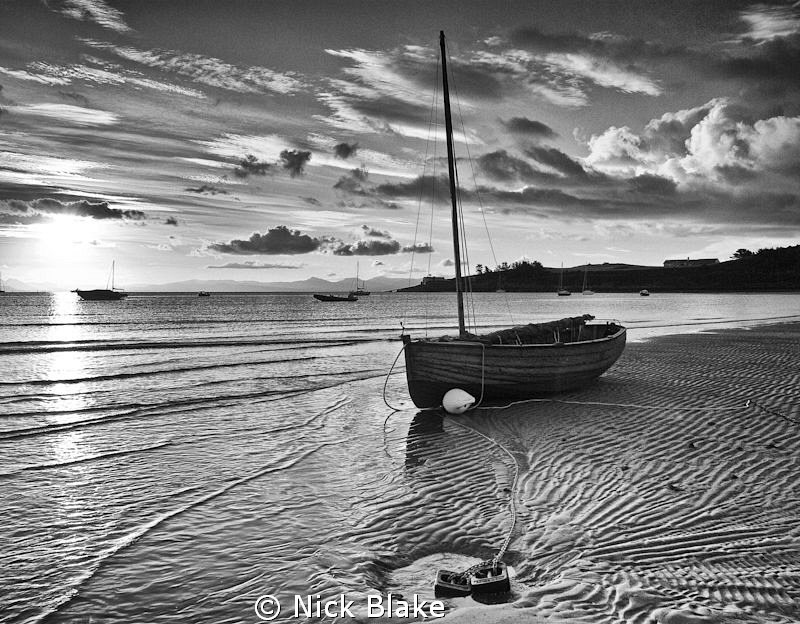 Low tide at Abersoch, North Wales by Nick Blake 