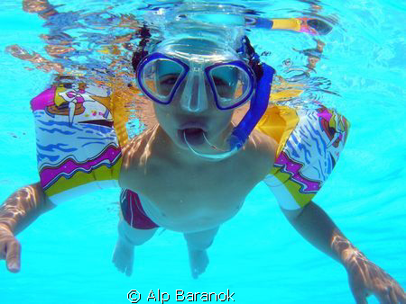 My 5 years old son who loves diving and waiting for grow ... by Alp Baranok 