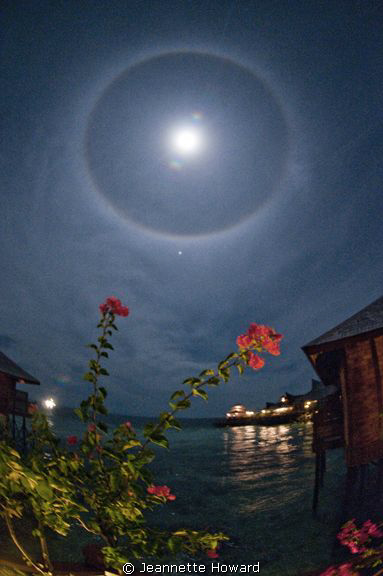 Moonbow over Mabul, Maylasia by Jeannette Howard 